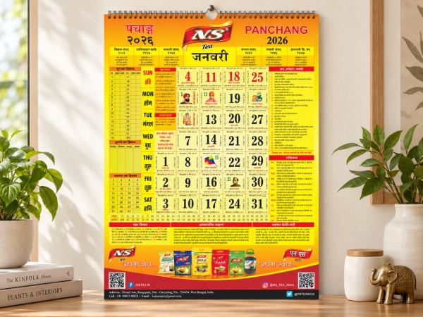 NS Tea Panchang Calendar 2026 — Calendars design by Designer Wave