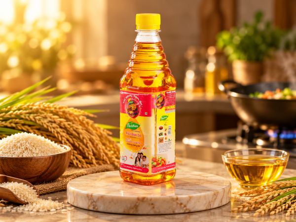 Pavizham Rice Bran Oil — Edible Oil design by Designer Wave