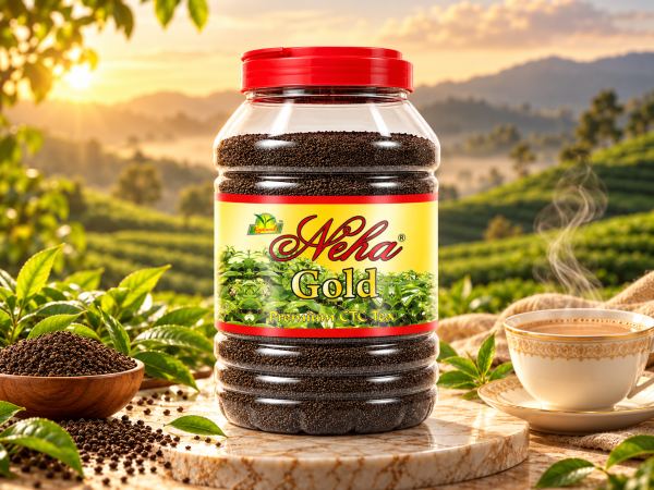 Neha Gold Tea — Jar Labels design by Designer Wave