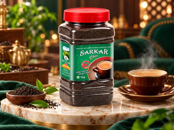 Sarkar Chai — Jar Labels design by Designer Wave