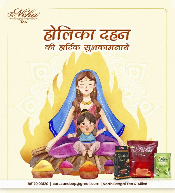 Holika Dahan — Social Media Post design by Designer Wave