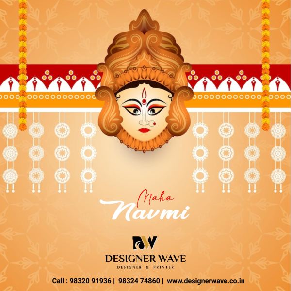 Maha Navami — Social Media Post design by Designer Wave