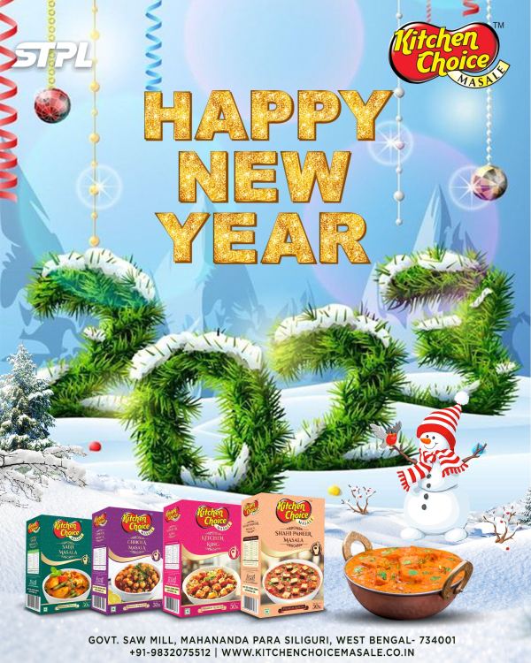 Happy New Year — Social Media Post design by Designer Wave