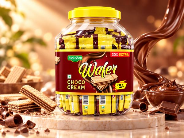 Choco Cream Wafer Jar — Wafers & Chocolates design by Designer Wave