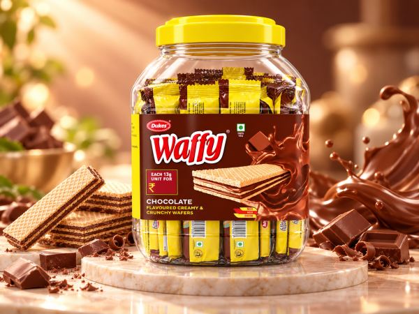 Waffy Chocolate Wafer Jar — Wafers & Chocolates design by Designer Wave