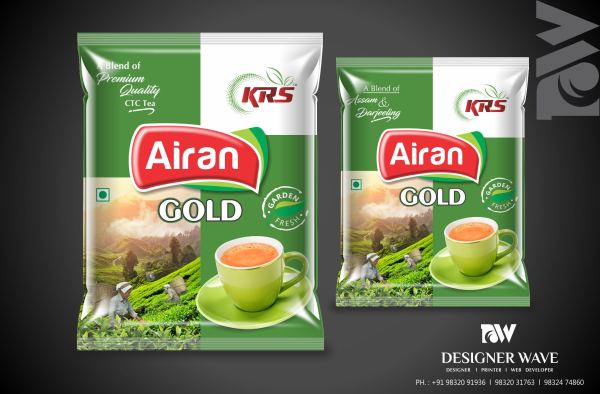Airan Gold CTC Tea — Tea Packaging design by Designer Wave