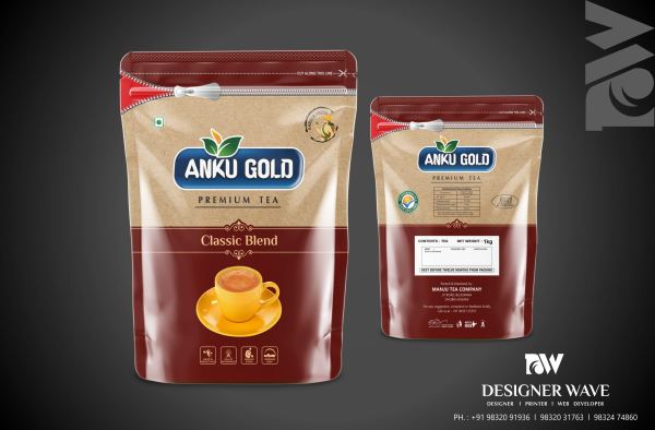 Anku Tea Gold — Tea Packaging design by Designer Wave