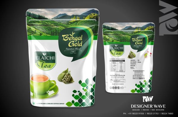Bengal Gold Elaichi — Tea Packaging design by Designer Wave