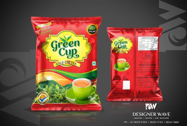 Green Cup Tea — Tea Packaging design by Designer Wave