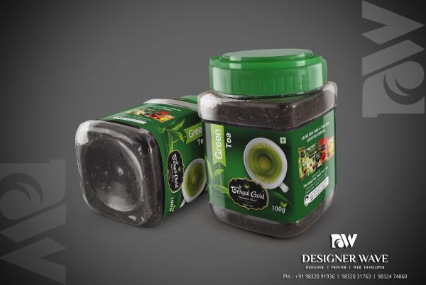 Green Tea Premium — Tea Packaging design by Designer Wave