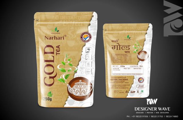 Narhari Gold Tea — Tea Packaging design by Designer Wave