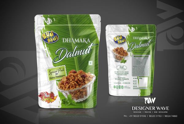 Bhai Bhai Dalmut — FMCG Packaging design by Designer Wave