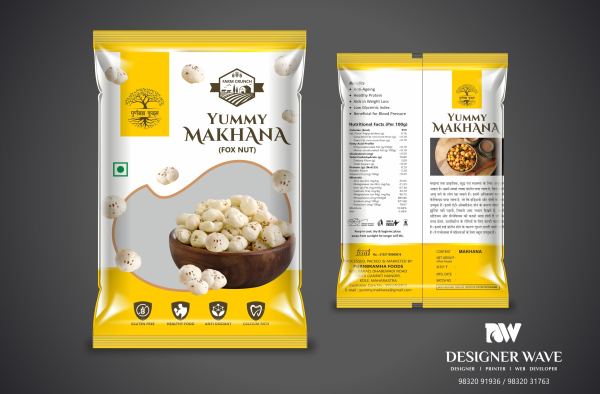 Bramha Foods Makhana — FMCG Packaging design by Designer Wave