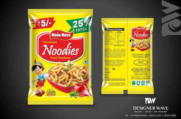 Moon Moon Noodles — FMCG Packaging design by Designer Wave